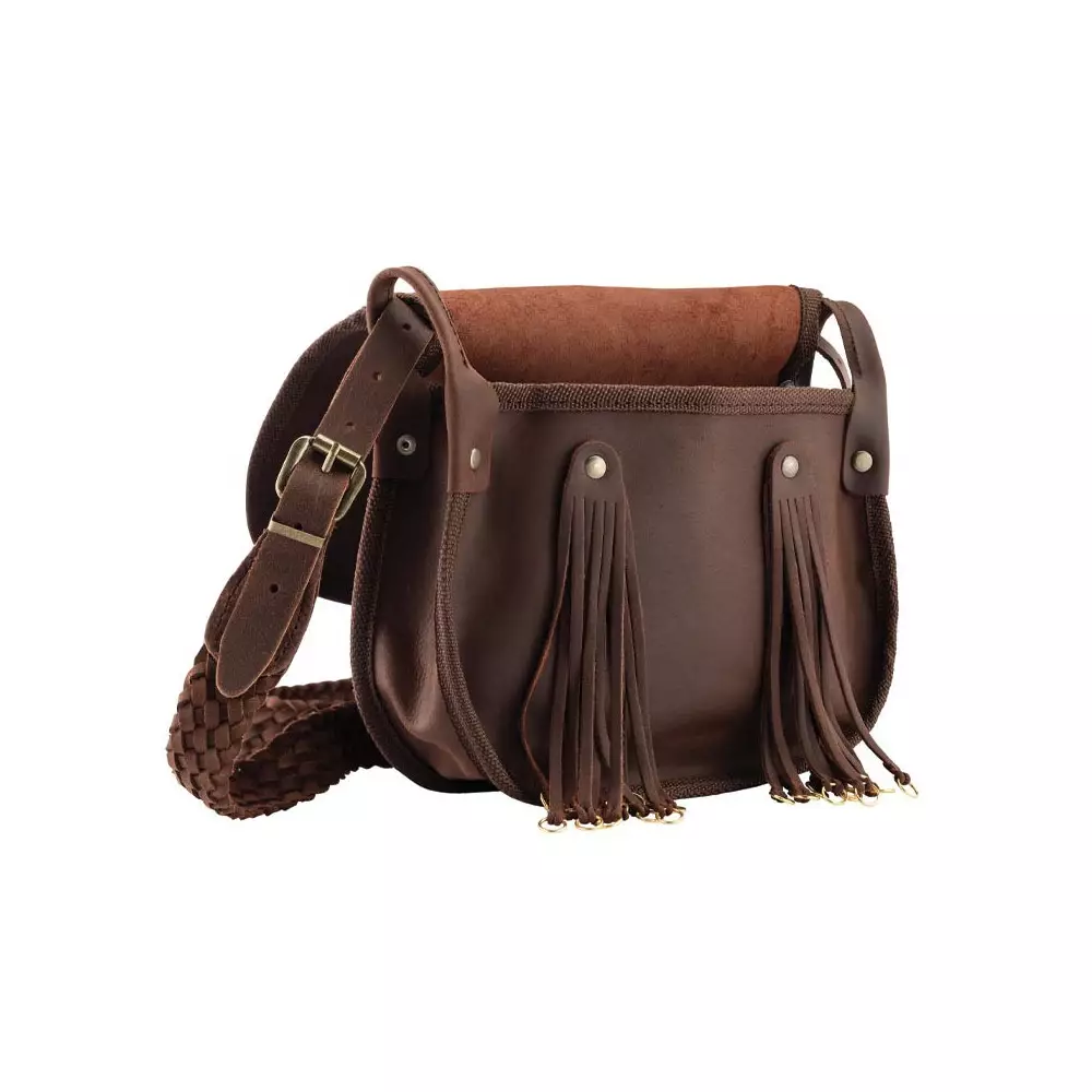 Musette Avec Porte-gibiers Cuir Vieilli 4 Musette Avec Porte-gibiers Cuir Vieilli – Image 2