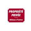 Panneau Propriété Privée -Chasse Vêtements Boutique panneau propriete privee